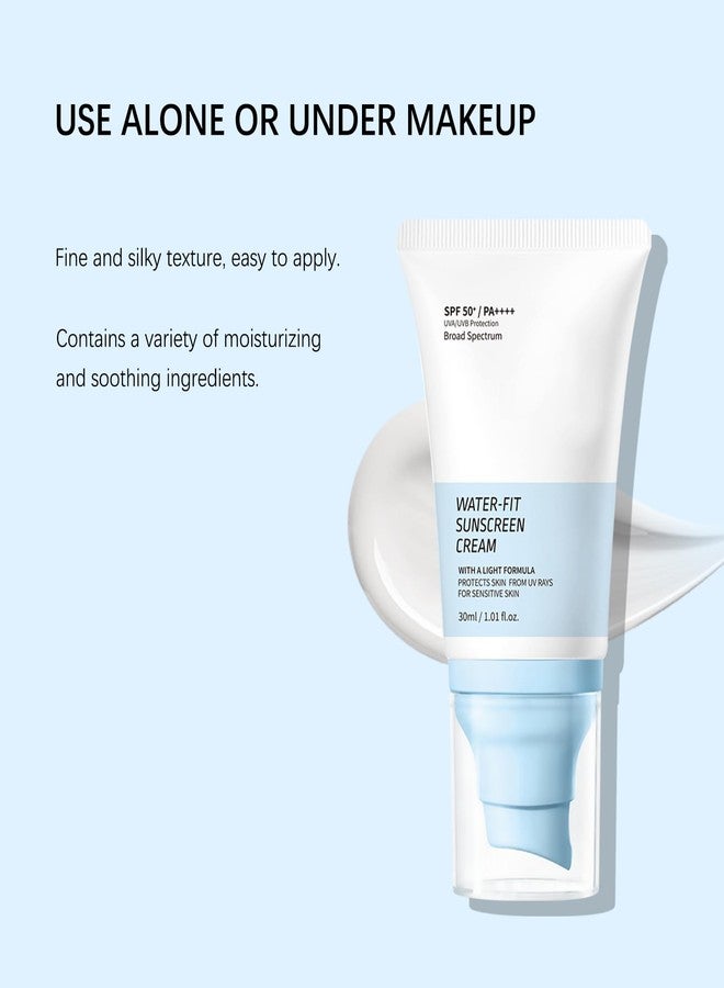 GROEI Water-Fit Sunscreen Cream SPF 50+ PA++++,Sunscreen Lotion for Face, Lightweight Daily UV/UVB Protection, Moisturizing Formula, Suitable for All Skin Types, 30ml - Image 4